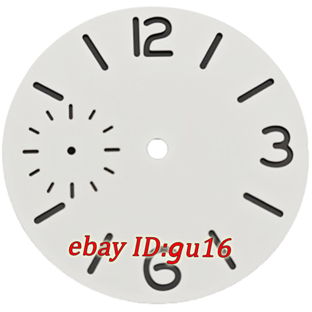 37mm black/green/black watch dial with green luminous fit ETA 6497 seagull st36