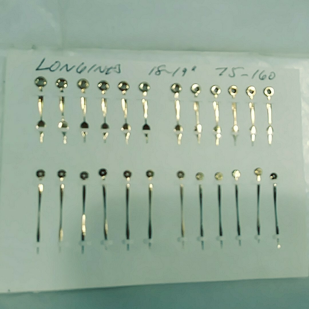 One Pair of Longines Watch Hands Gilt 18L 19L Lignes. Price is for ONE PAIR