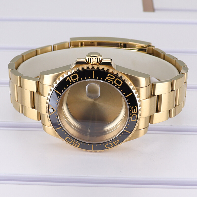 For Nh35/36 8215 2824 Movement 40mm Diver Watch Case Oyster Strap Sapphire Glass