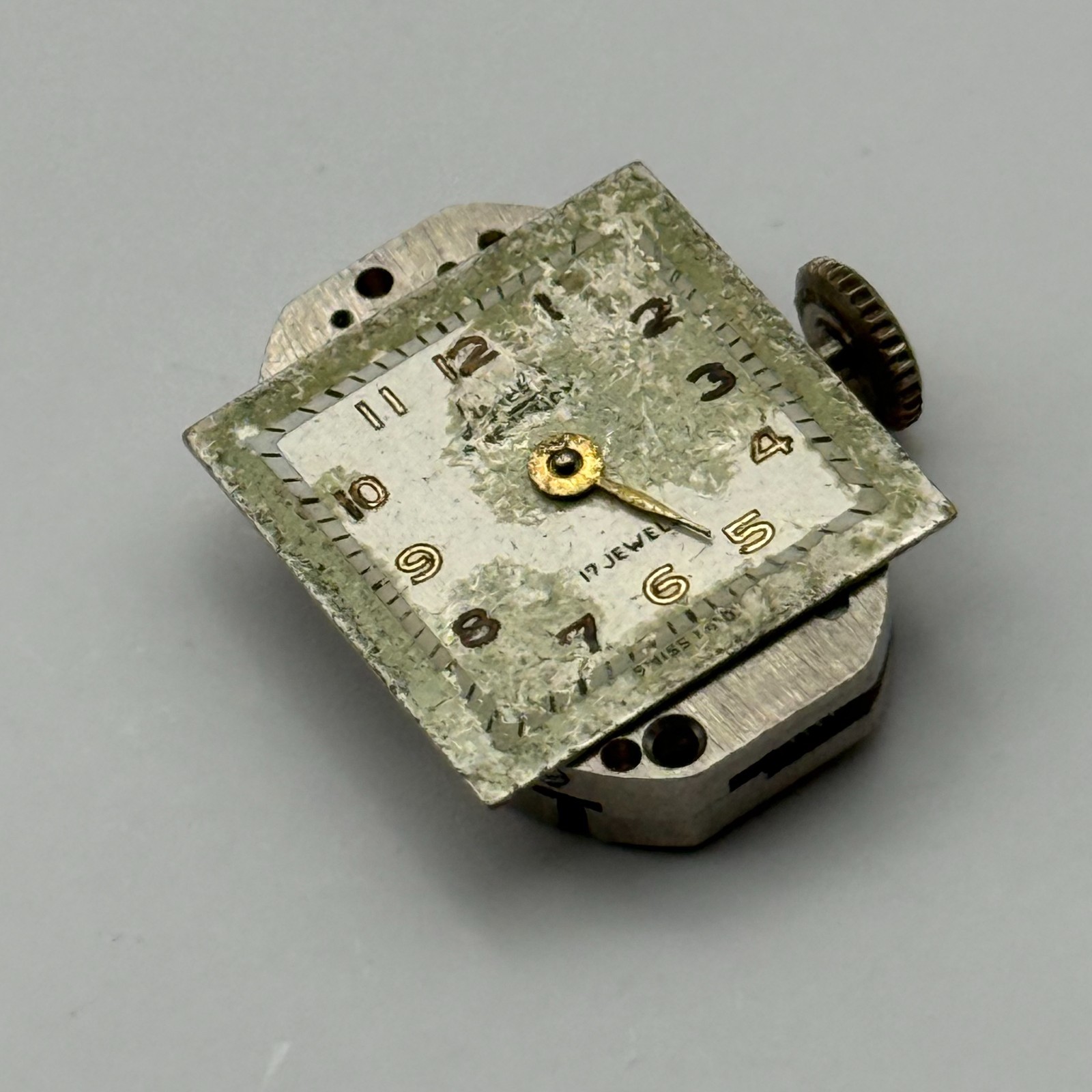 Lunesa L21 Watch Movement 17 Jewels Swiss Manual Wind Parts Repair 12.9mm