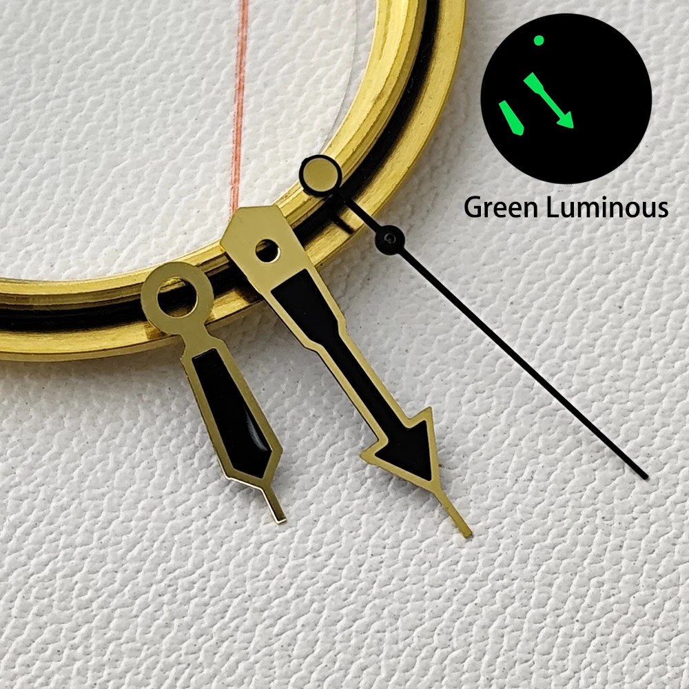 Watch Hands Set Green Luminous Pointers Replacement Needles For NH35/36 /38 NH70