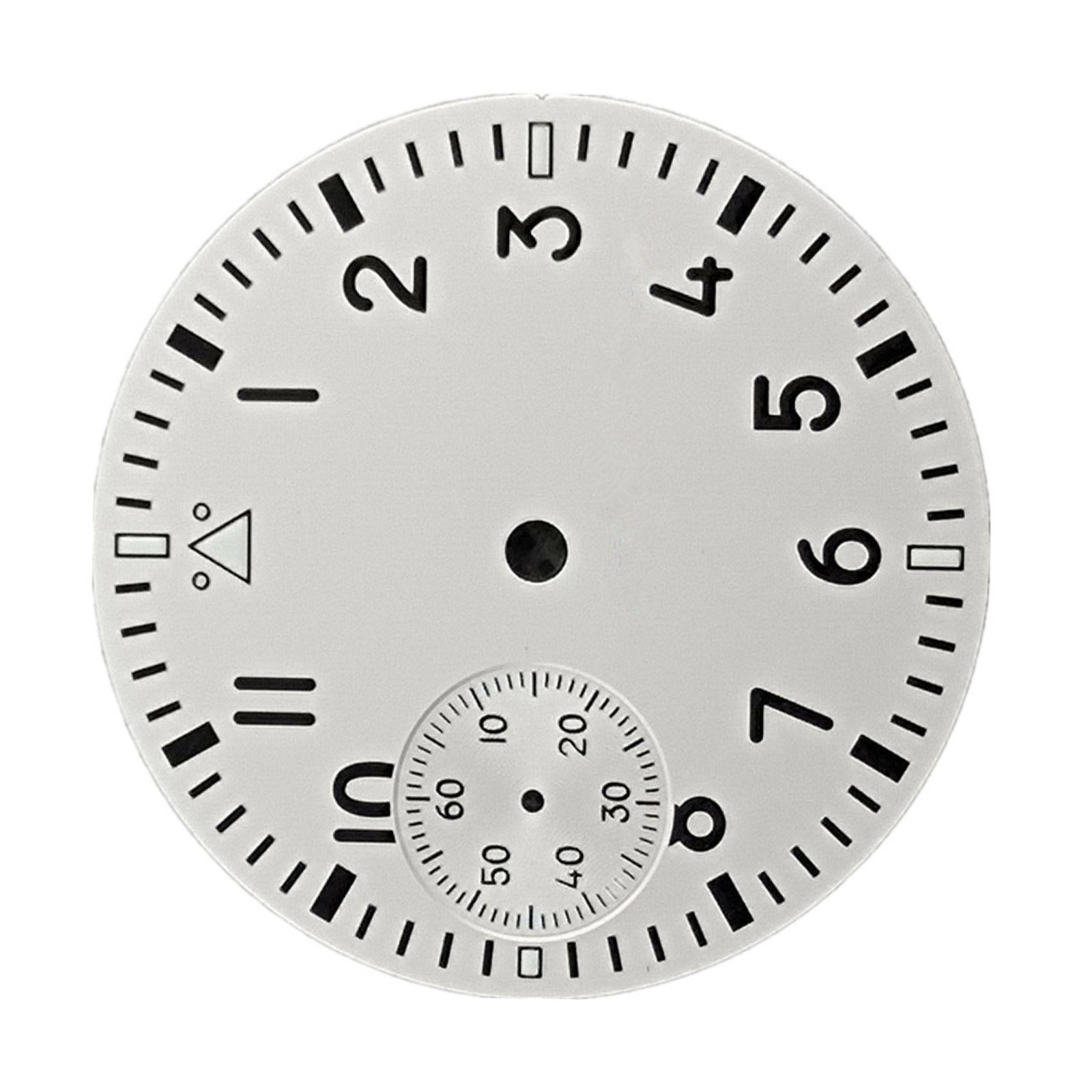 New White Watch Dial Green Luminous For Seagull ETA 6497 ST3600 Movement