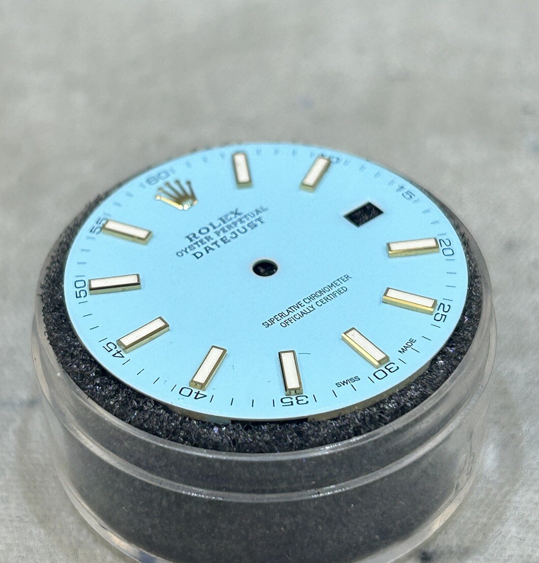 Rolex 41mm Datejust Custom Light Blue Index Dial For Model 126333 & 126303 MINT