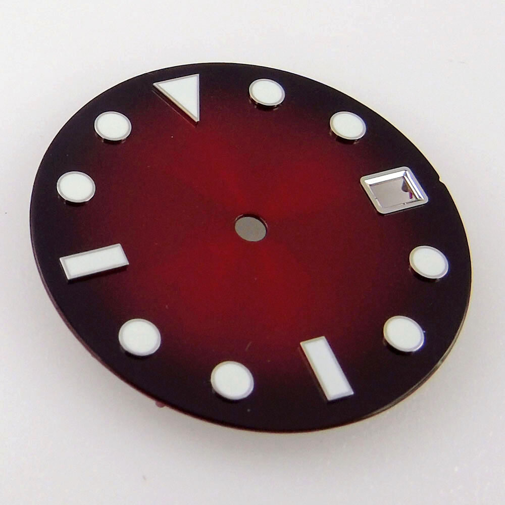 Tandorio 29mm Red Green Blue Yellow sterile Watch dial fit NH35 NH36 Movement