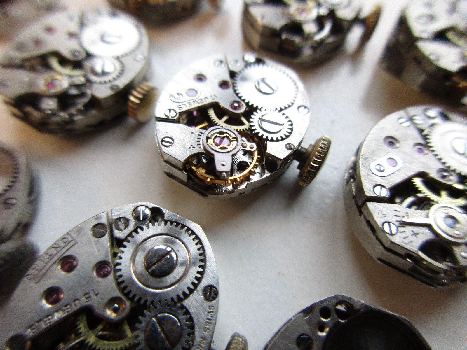 AS A. Schild cal. 1012 Swiss disassembled (10 pcs) watch movements & parts