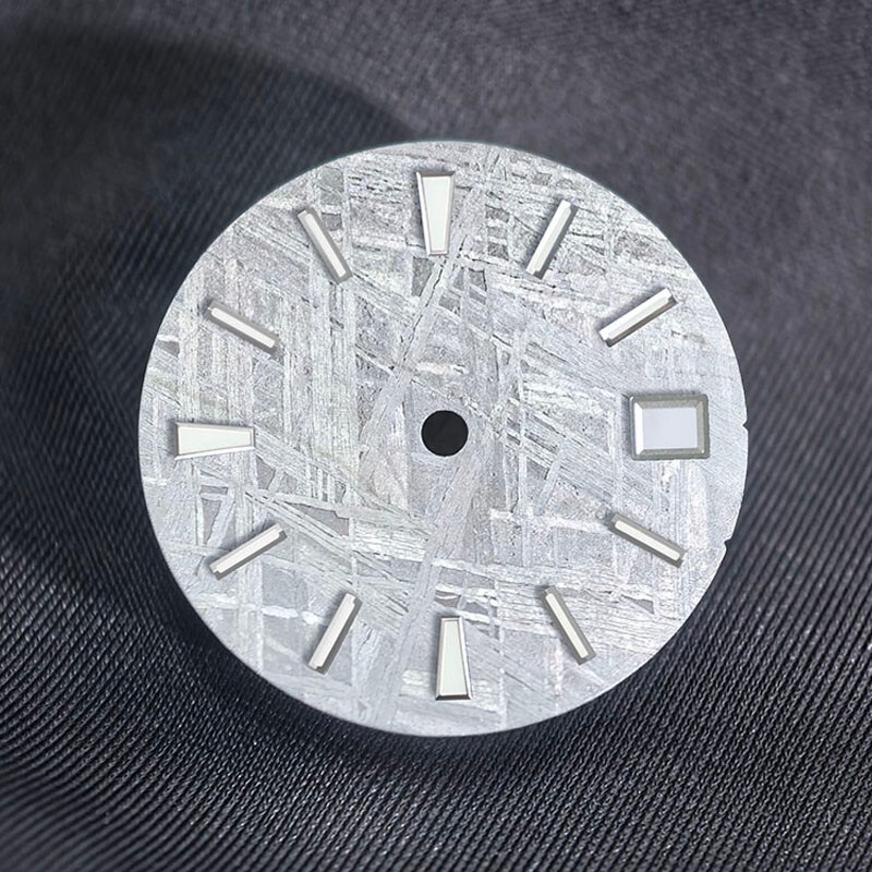 DS Natural Real Meteorite Dial 28.5MM NH35/34 Personalized custom logo and text