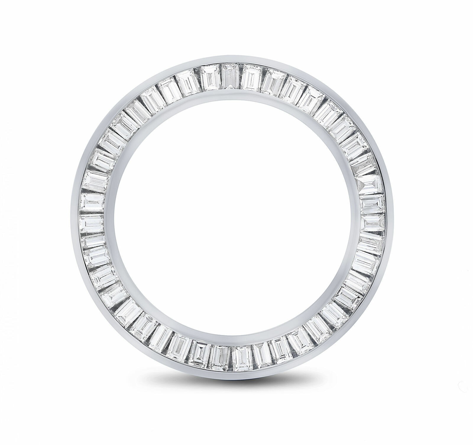 LADIES 1.75CT BAGUETTE NATURAL DIAMOND BEZEL 14KW FOR ROLEX 26MM DATEJUST, PRES