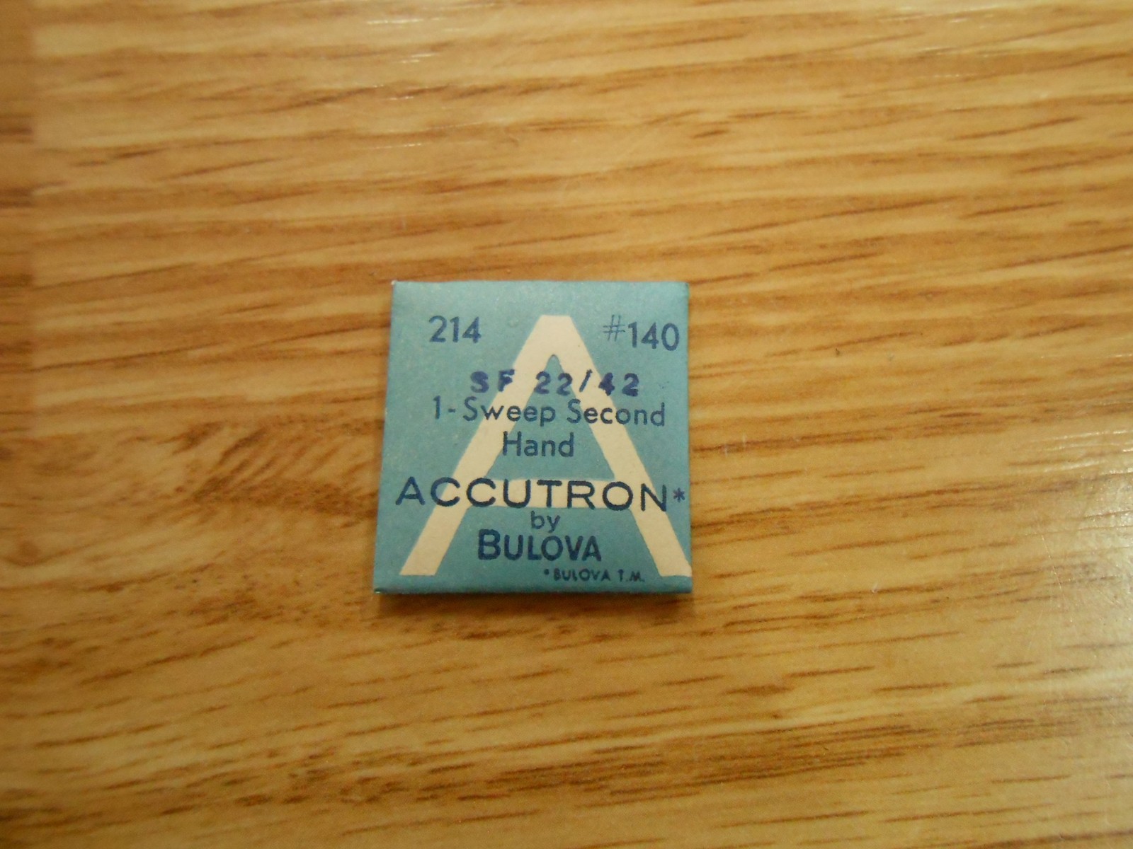 BULOVA ACCUTRON watch part 214 #140 SF 22/42 1 SWEEP SECOND HAND