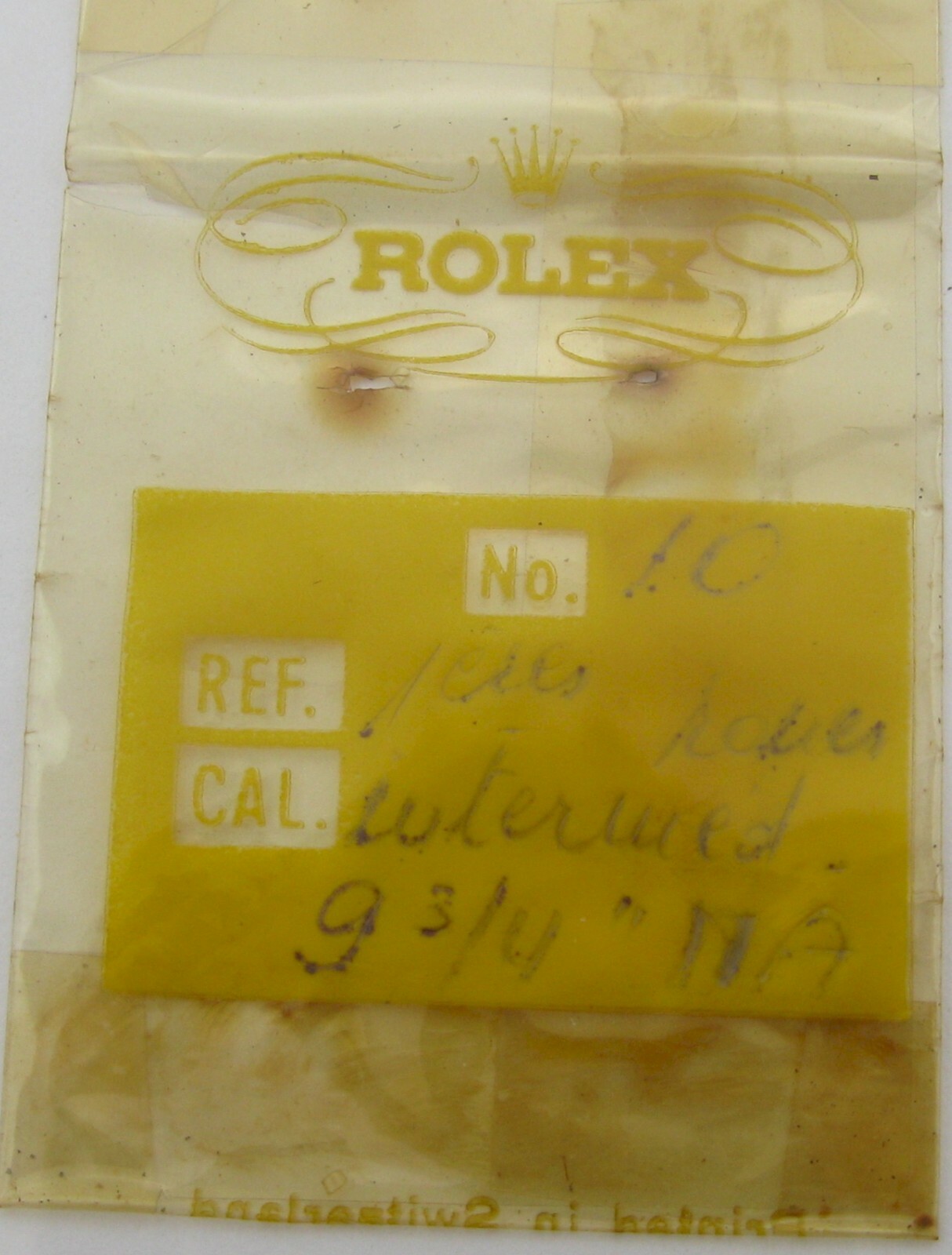 Rolex bubbleback 620 630 Watch 9 3/4 NA automatic part 1 st. intermediate wheel