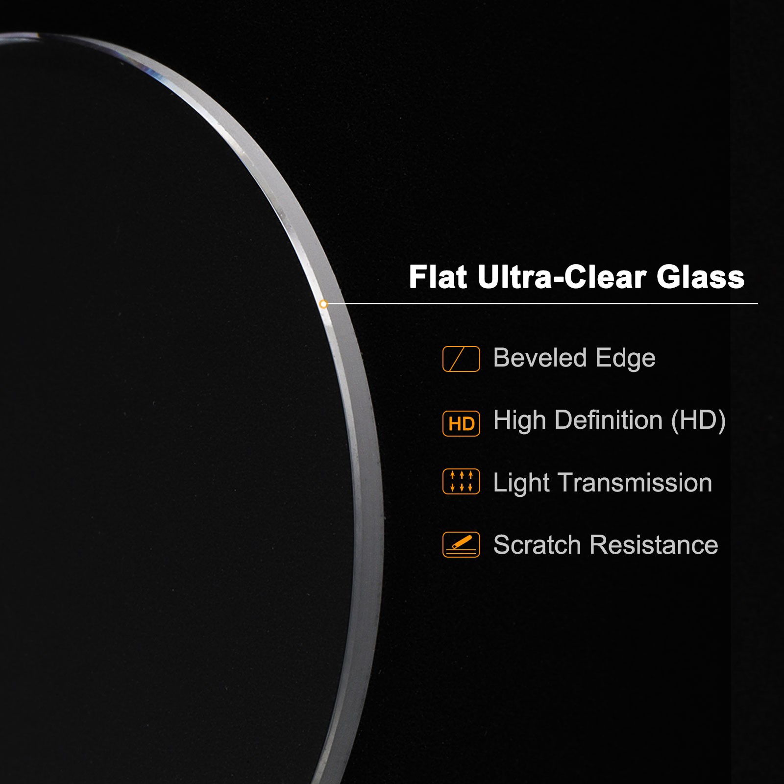 2pcs Watch Crystal Glass Lens 20mm x 1.0mm Beveled Edge Flat Glass Crystals Lens