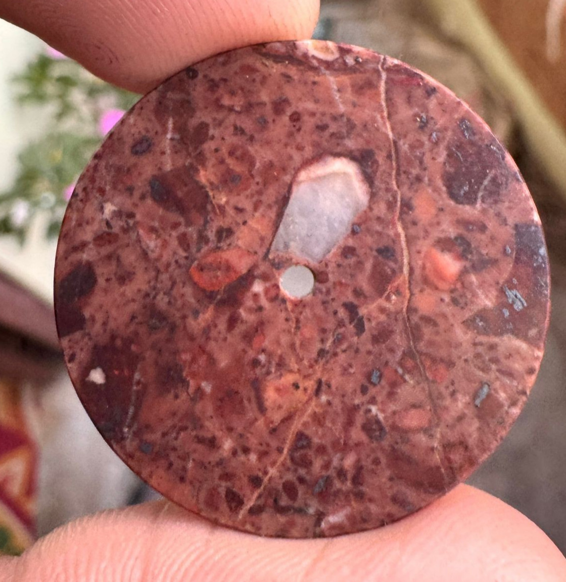 Mica Quartz Natural Stone watch dial Polished Gemstone 31.5 mm Round shape