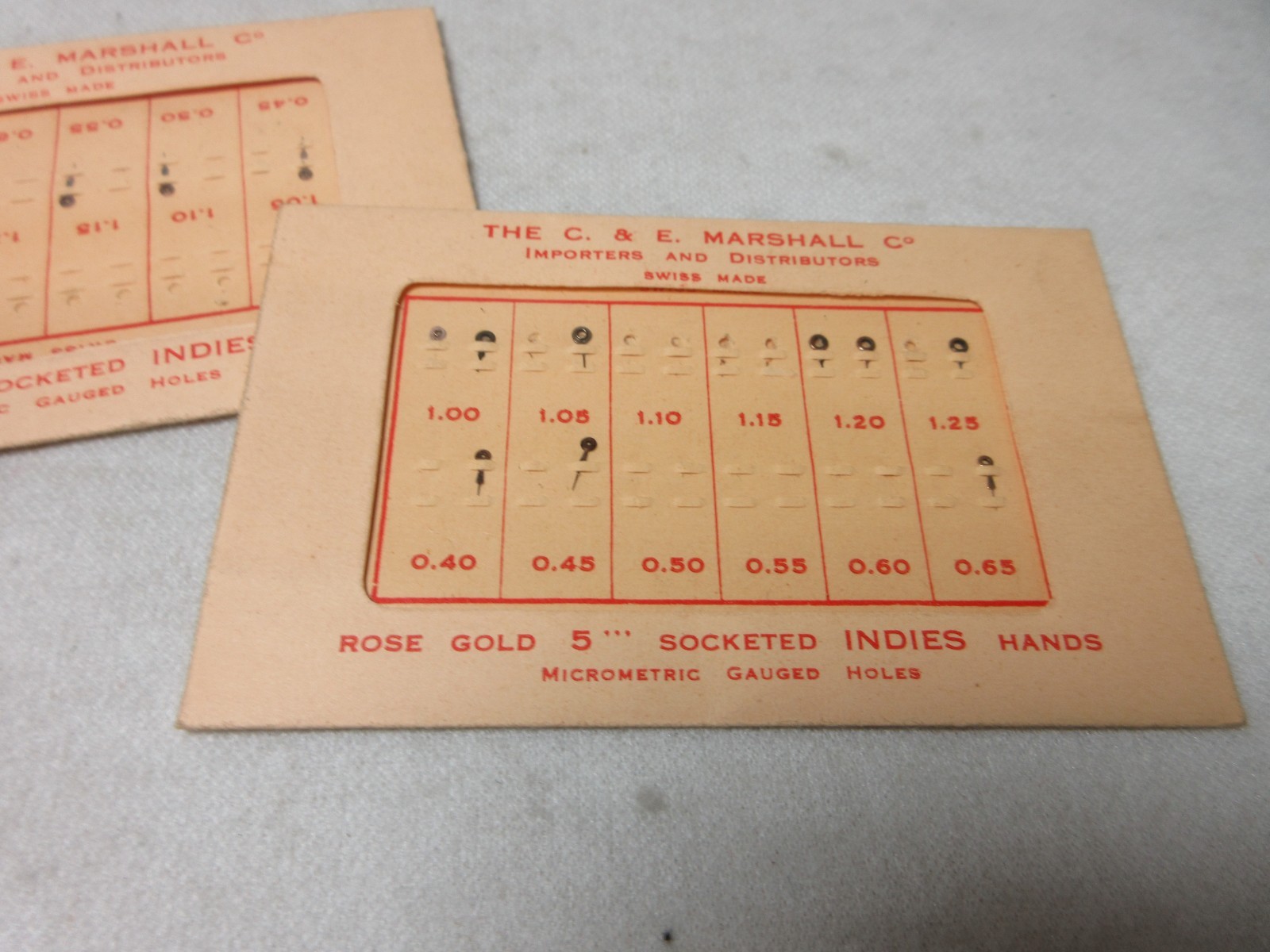 CE MARSHALL WATCH HANDS WATCHMAKER REPLACEMENT PARTS #250