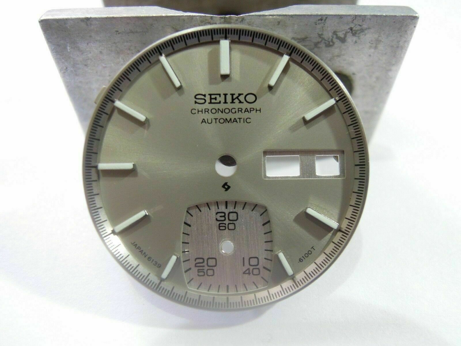 NEW VINTAGE STYLE GRAY DIAL CHRONOGRAPH 6139-6040 SEIKO AUTOMATIC MEN’S WATCH