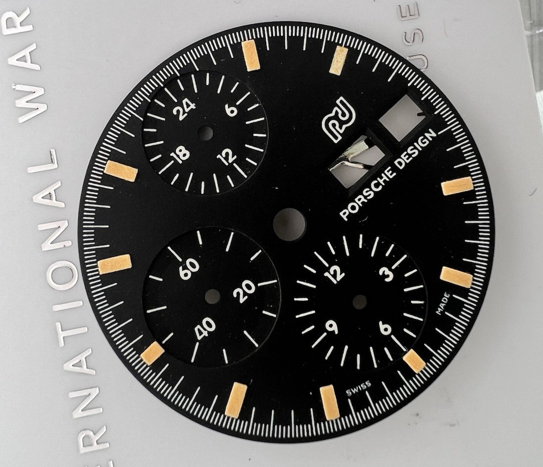 IWC / PORSCHE DESIGN RARE WATCH BLACK DIAL CHRONOGRAPH 3700S Swiss Made