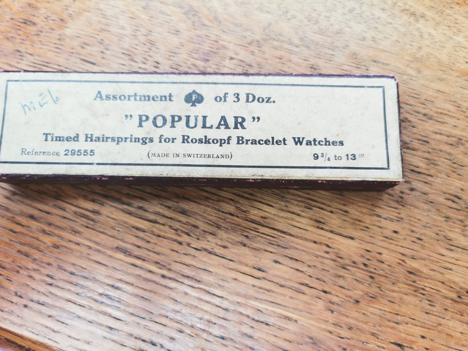 Watch Hairsprings, for Roskopf + others, New Old Stock Parts, Watchmaker #M441