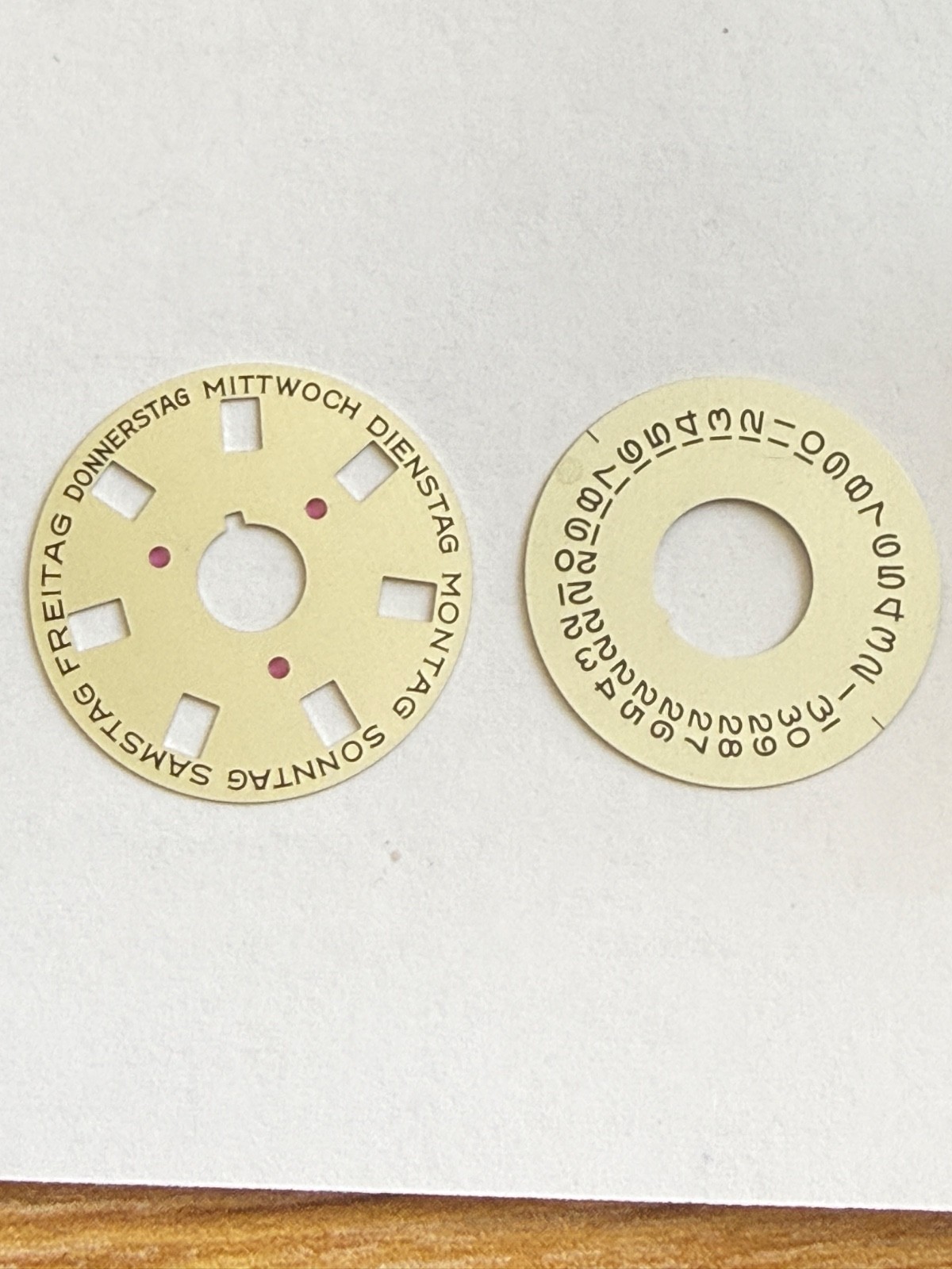 Rolex 1555-1556 Deutsch Indicator Disc Date DAY-DATE Champagne 1803 1802 1807