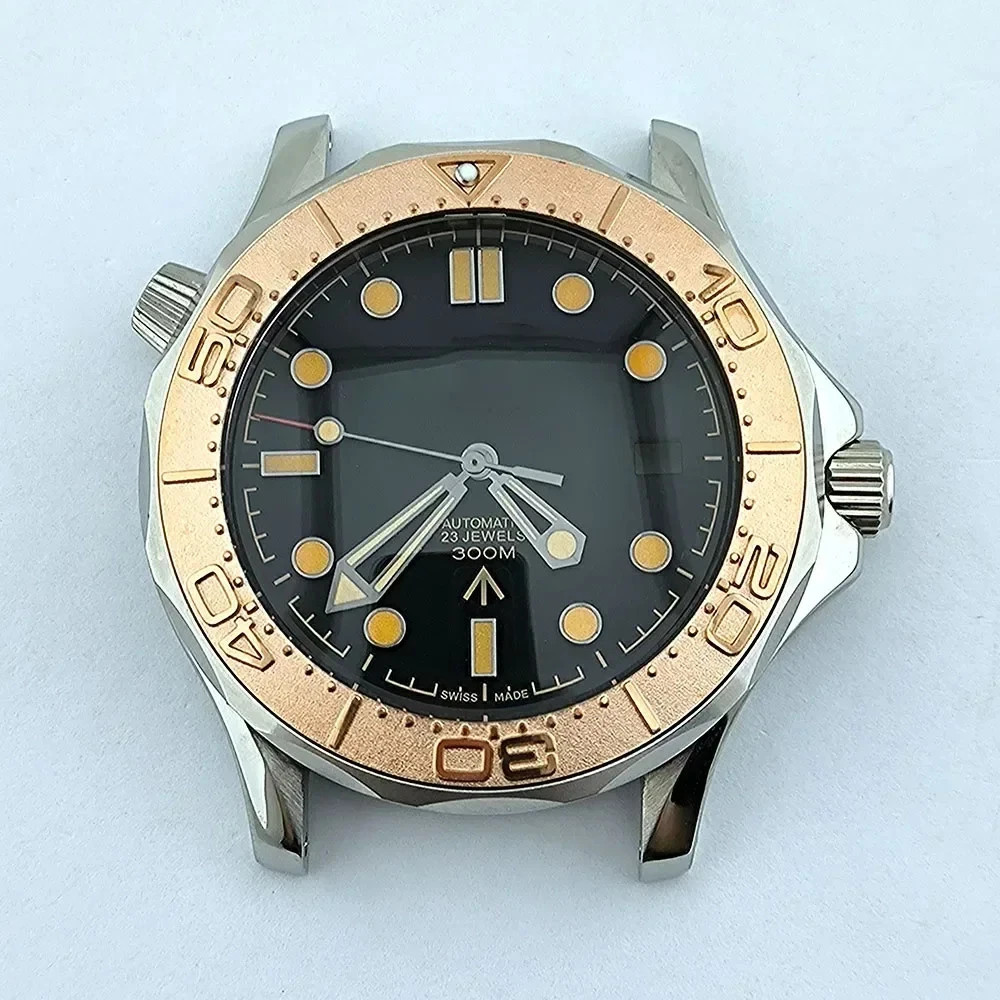 Stainless Steel Strap for NH35 Seamaster 300 Case 41mm Automatic Waterproof Part
