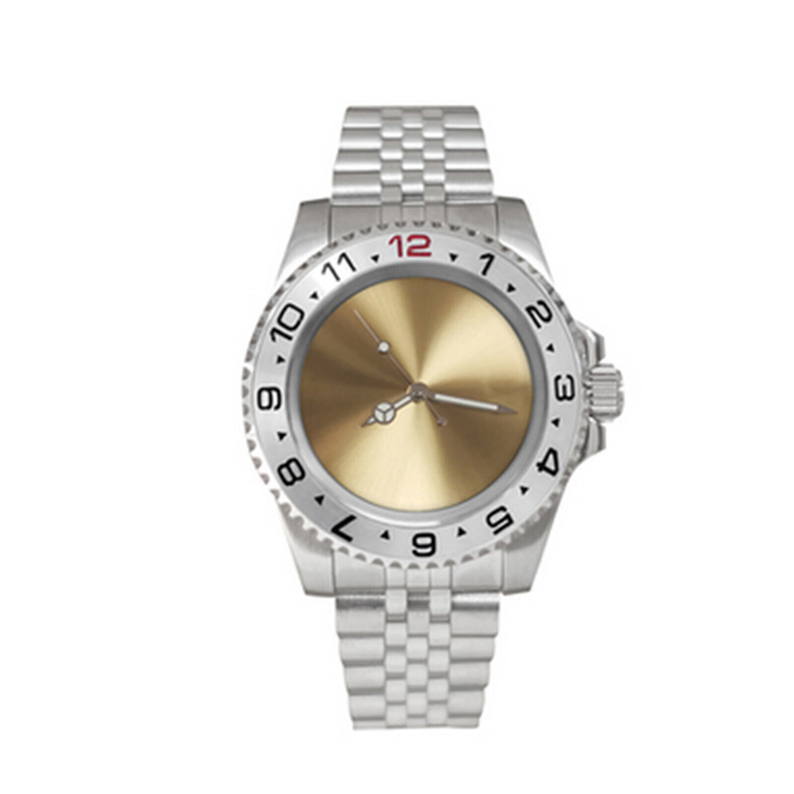 For NH36 Movement 40mm Stainless Steel Glass Watch Dial Mechanical Watch