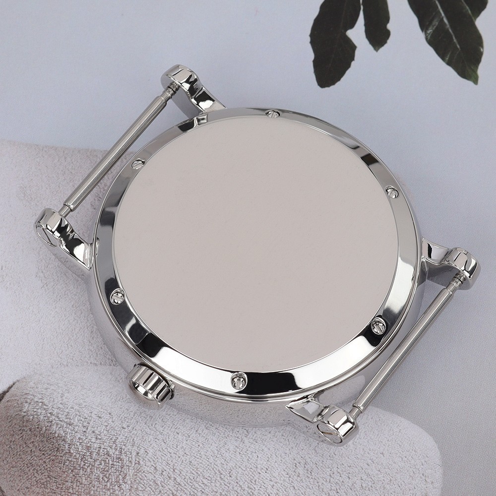 Stainless 44mm Pilot Watch Case Polished Domed Bezel For Seiko NH35 38 Movement