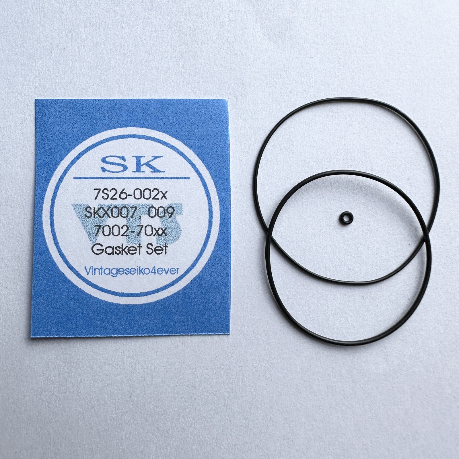 NEW GASKET SET FIT SEIKO 7s26-0020 SKX007 SKX009 7002-7020 7002-7039 DIVERS ETC.