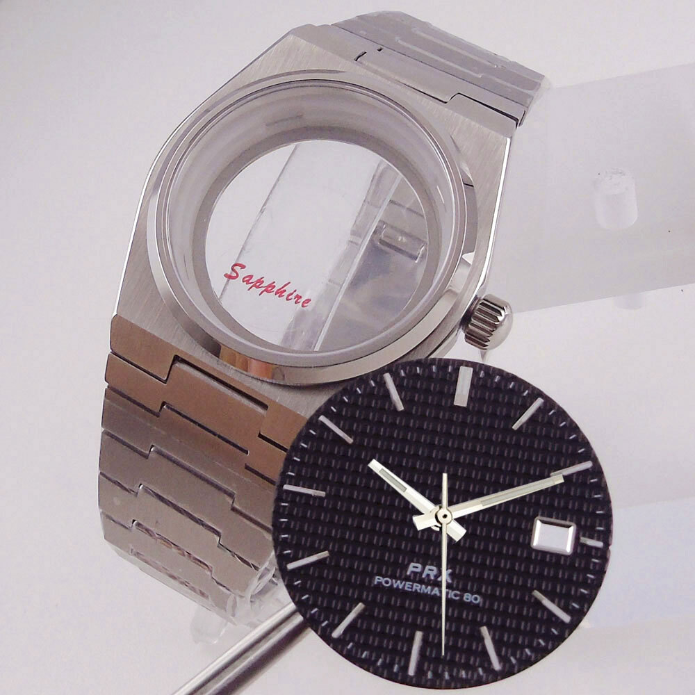 for PRX Super Player Model Men Watch Case 40mm for NH35 NH36 NH38 4R35 Sapphire