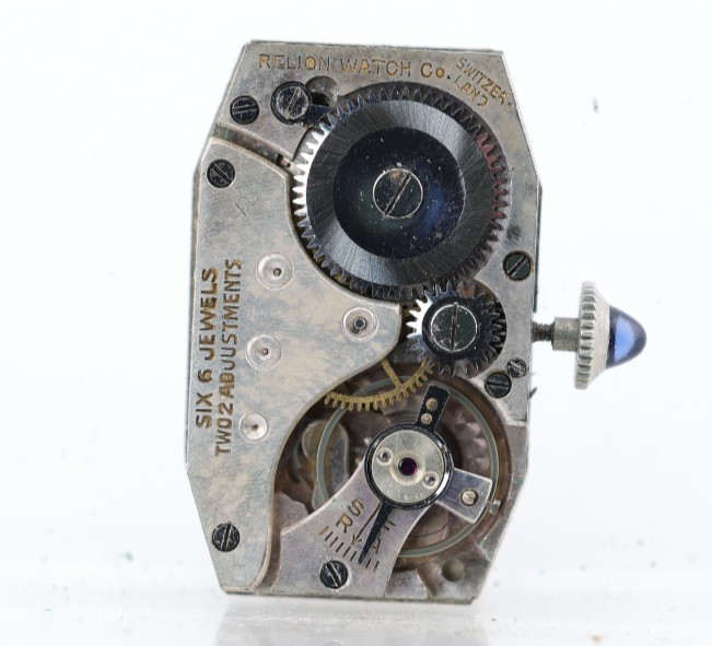 RELION WATCH Co. SWISS 6j, WRIST WATCH MOVEMENT, 15.72x25mm, RUNS (NP)