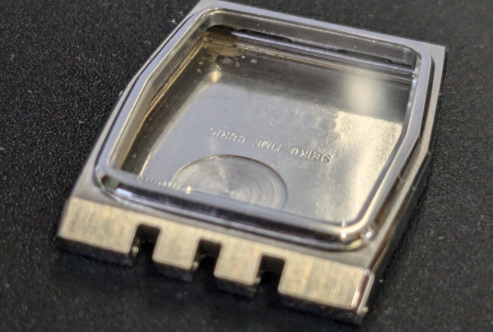 Vintage Men’s Seiko White/Silver Tone Watch Case & Crystal 5931-5039