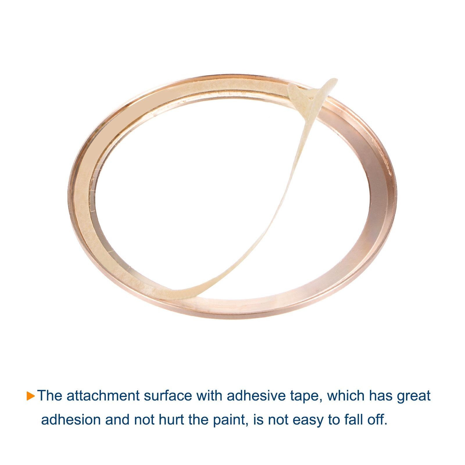40mm Watch Bezel Adhesive Cover, Stainless Steel PVD Style, Rose Gold Tone