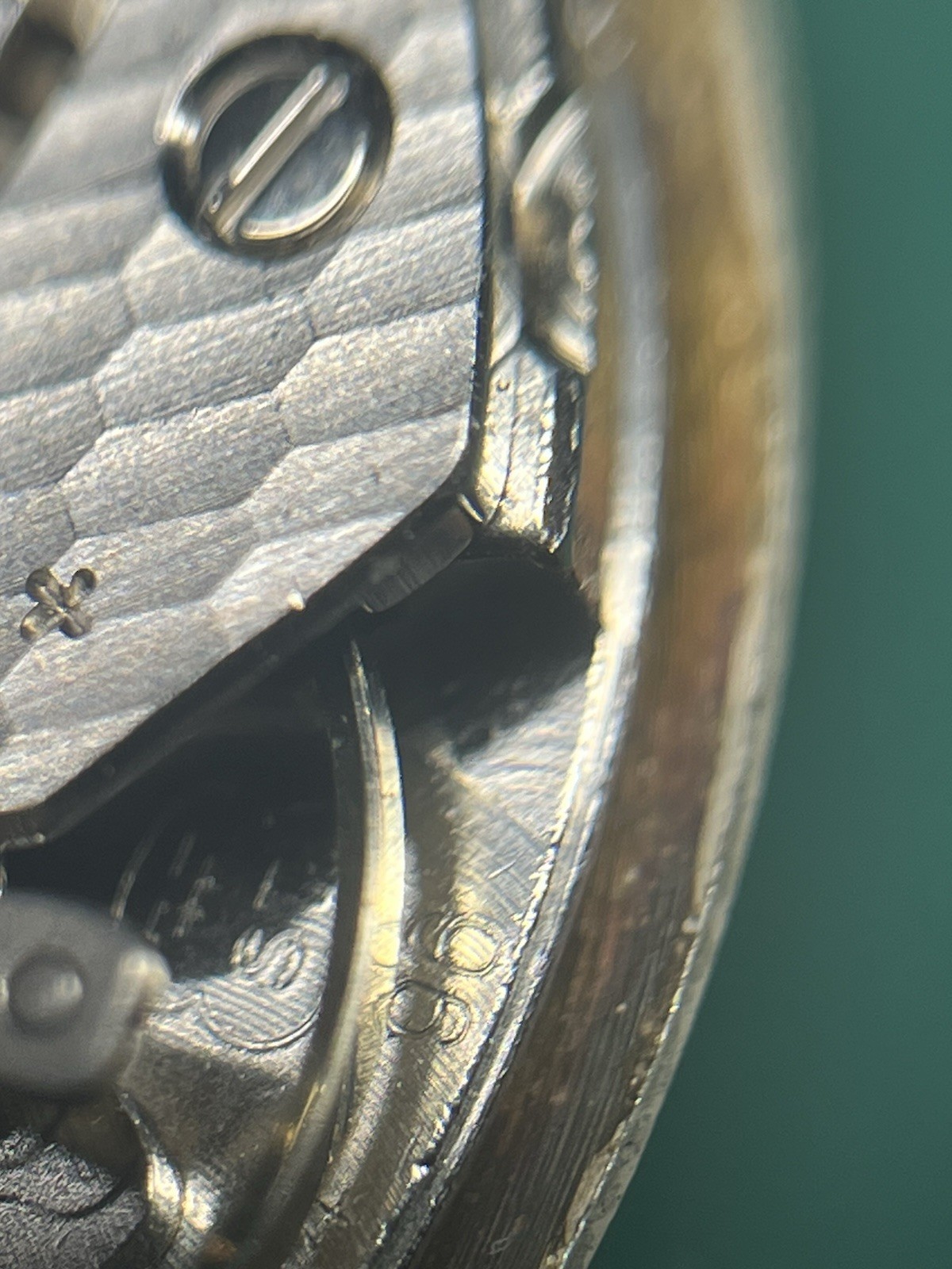 RUNNING Waltham FHF ST 96 Watch Movement 17j With Wood Grain Dial