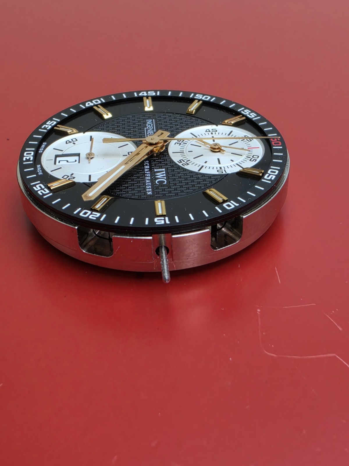 IWC caliber 89360 automatic chronograph movement, Dial And Hands Ingenieur Model
