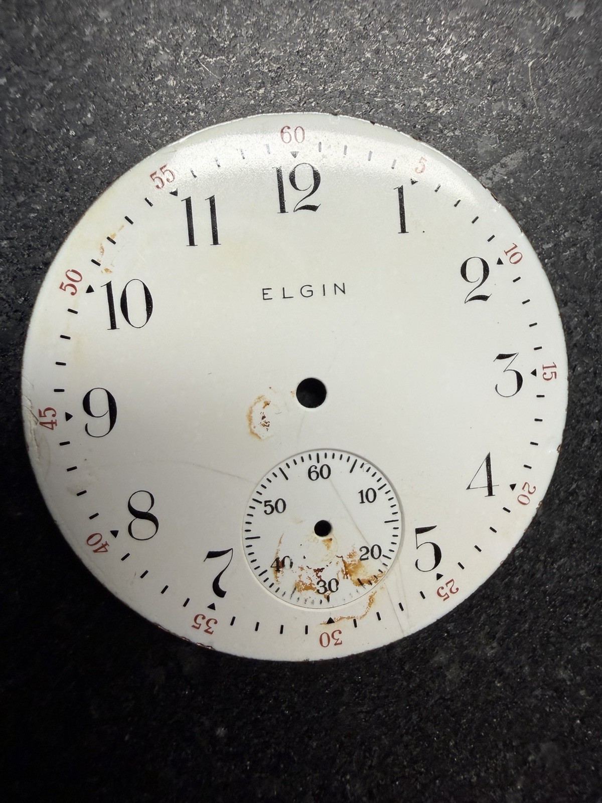 Porcelain Watch Dial Lot 33 Pocket Watch Faces Elgin Waltham Parts Repair Art