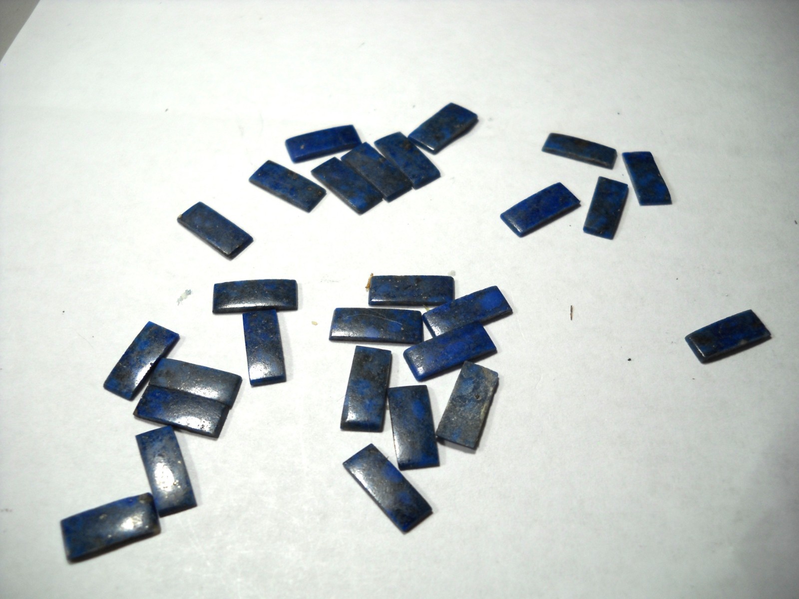 559 Vintage Lapis Lasuli tryangle bracelet replacement pieces 11 x 4 x 1 mm
