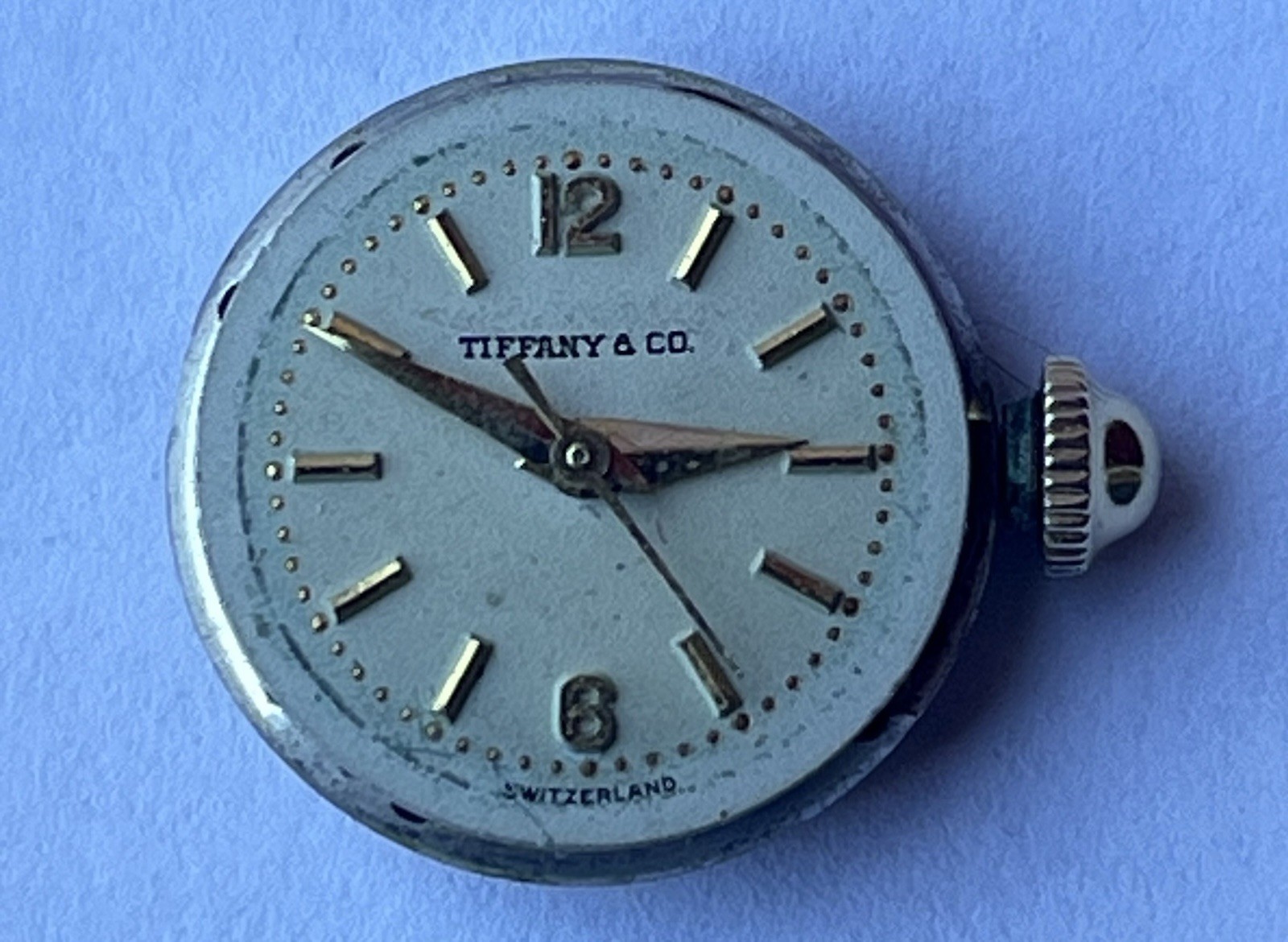 VINTAGE LADIES MOVADO WRIST WATCH MOVEMENT – TIFFANY & CO. DIAL,RUNNING