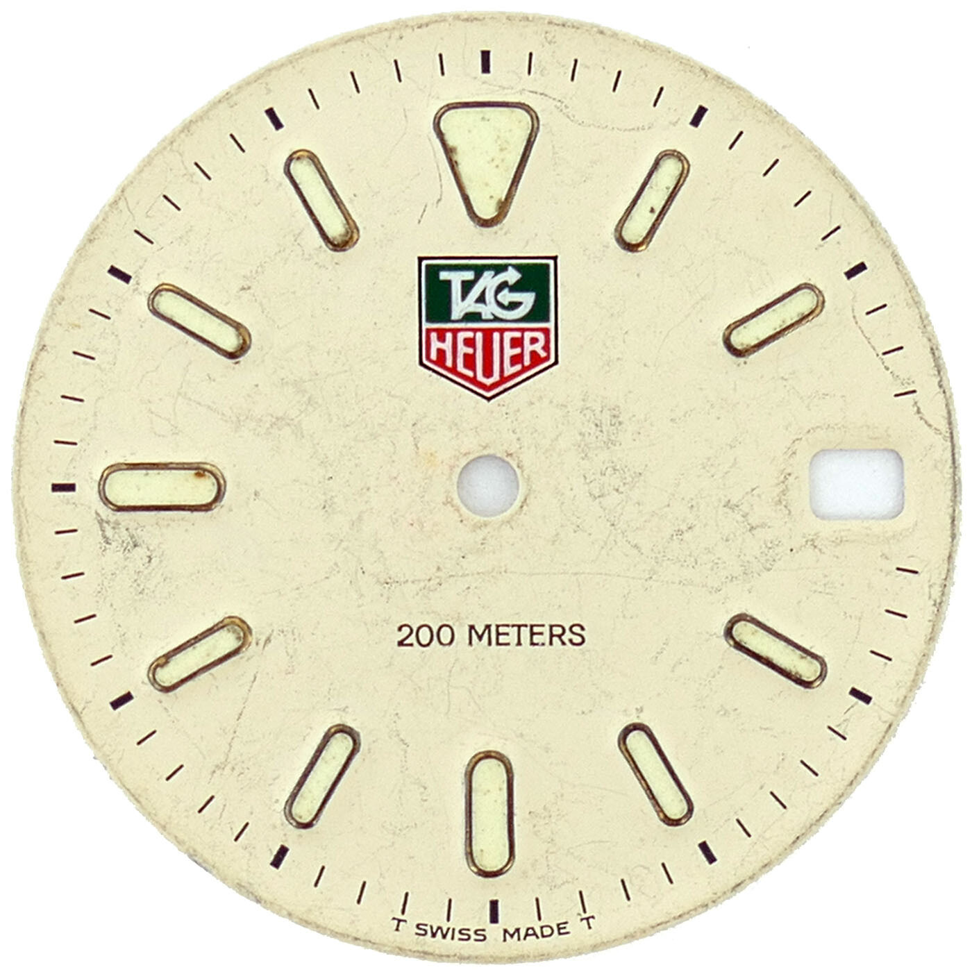 TAG HEUER 200 METERS WHITE CREAM DIAL