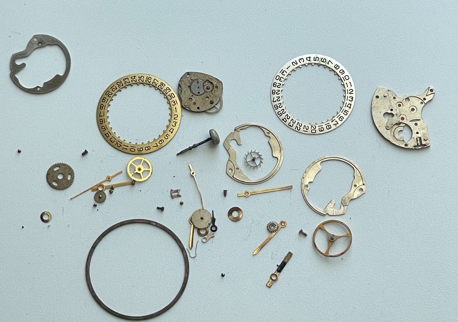 Vintage Elgin 996 Tradition AS 1902 Watch Movements 17J Dials Parts Repair Lot