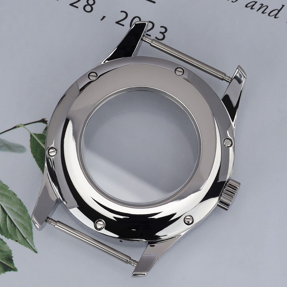 FEIYASHI 42mm NH35 Watch Case Classic Silver Stainless 10ATM For Seiko NH35 NH36