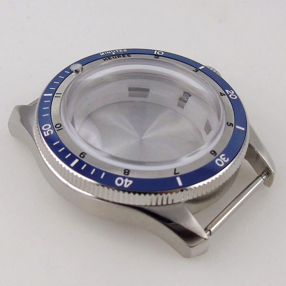20ATM 40mm Bow Sapphire Glass Watch Case + Bracelet Fit NH34A NH35A NH36A 2824