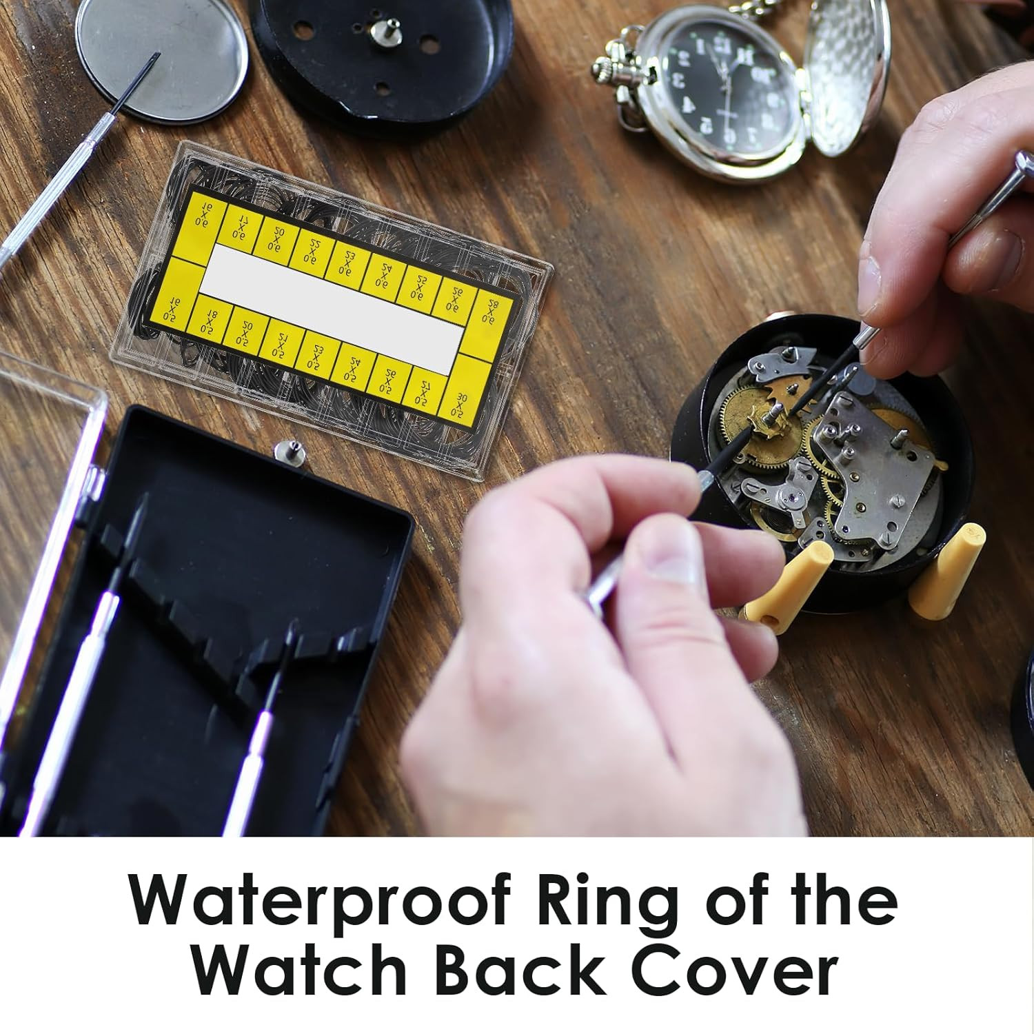 210 Pcs O Ring Watch Gasket Kit 18 Sizes Rubber Sealing Ring Kit for Watch B…