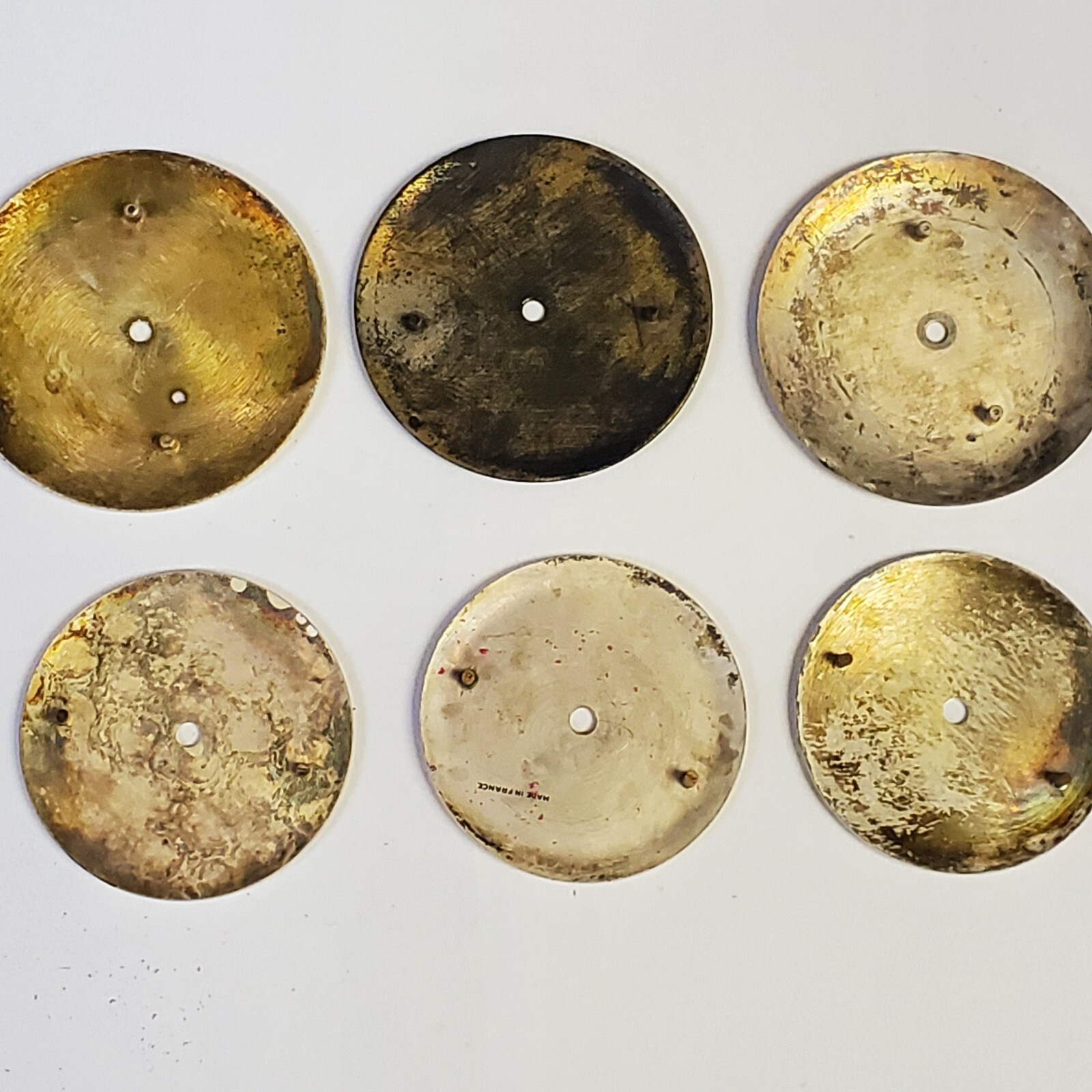 LOT OF 10+ USED/NEW WRIST WATCH DIALS LUCERNE,ELOGA,HILTON,ELGIN,PARIS