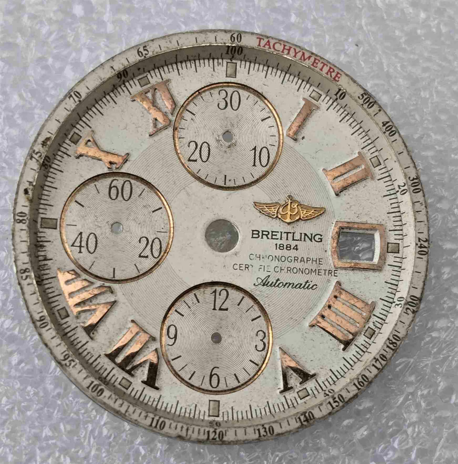 Vintage BREITLING Evolution A13356 Chronograph Dial A619. For Parts