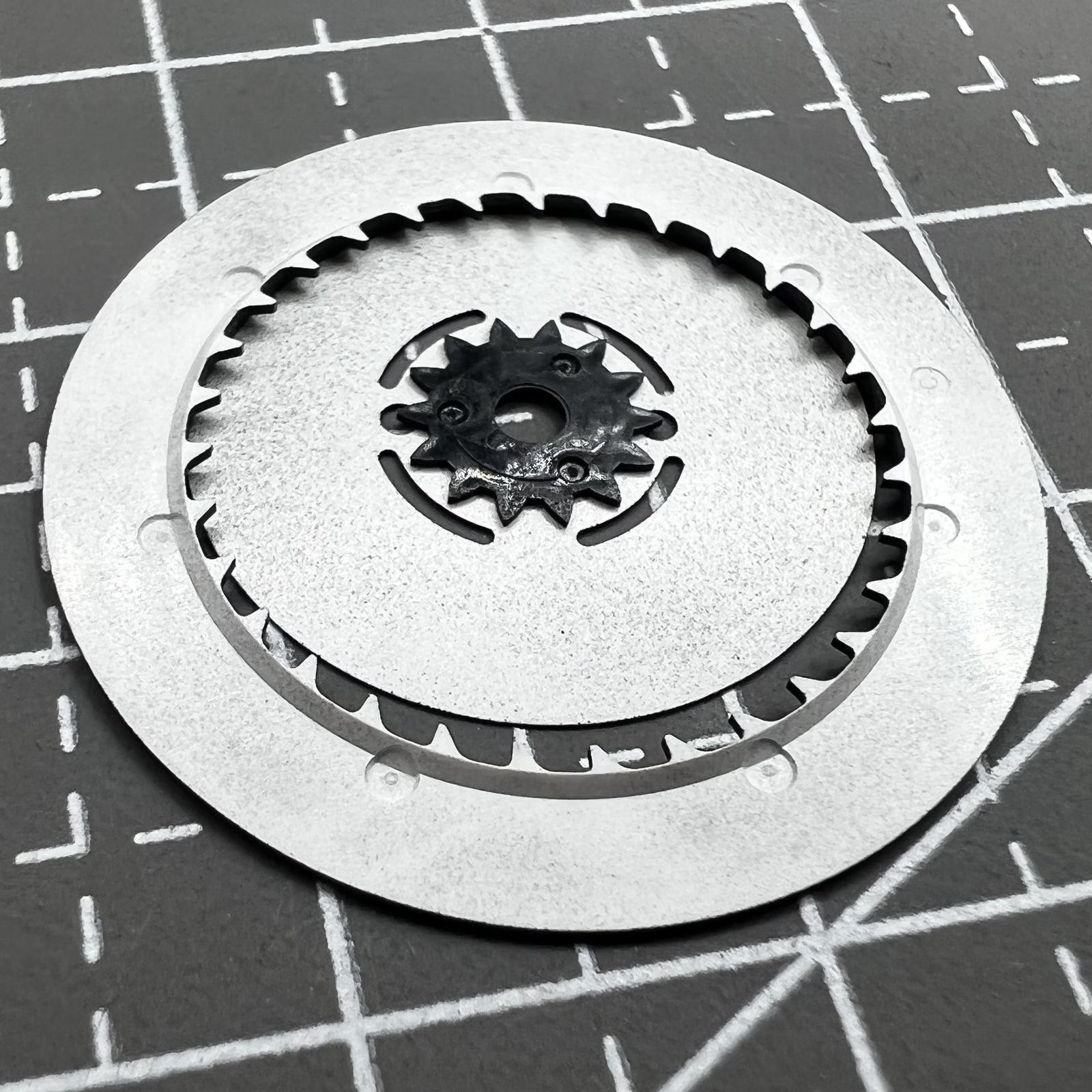 English Font Black Date Disk Week Wheel Date At 3 Crown 3.0 for Seiko NH36