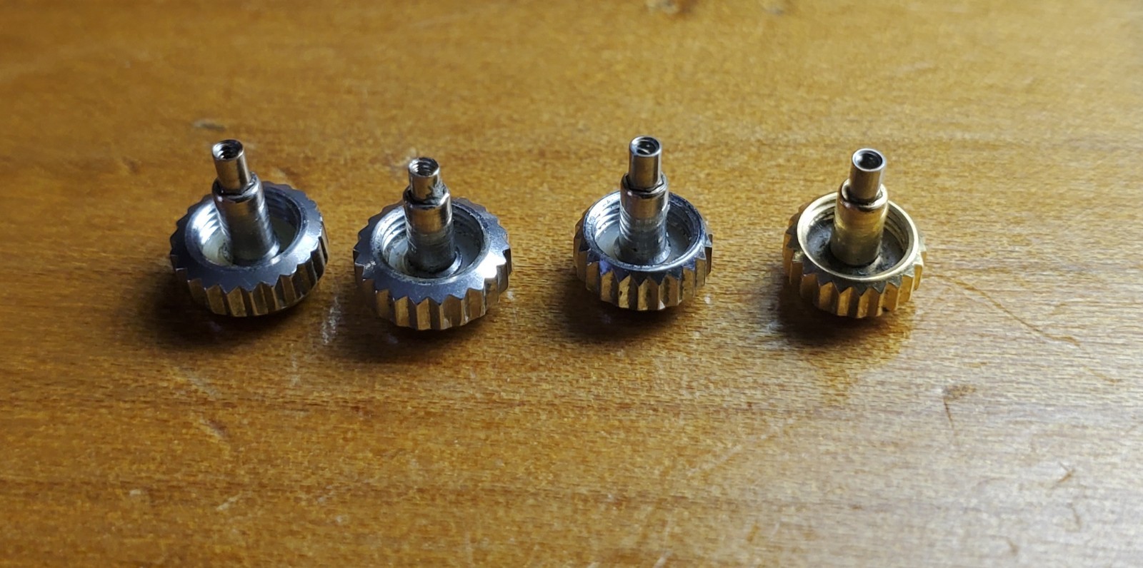 ROLEX Crown LOT Parts 604-0 603-0 531-8 531-8 (Two dots) Modern day Rolex watch