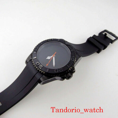 40mm Black PVD Sterile Dial Luminous Sapphire Glass NH35A Automatic Mens Watch