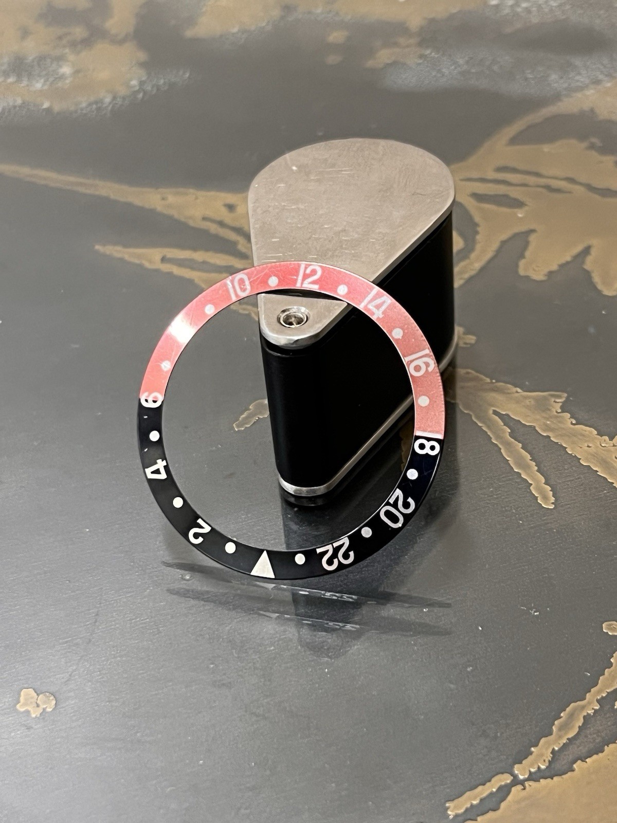 Orig Rolex GMT II Coke Insert Red Black SERIF Faded 16760 16700 16710