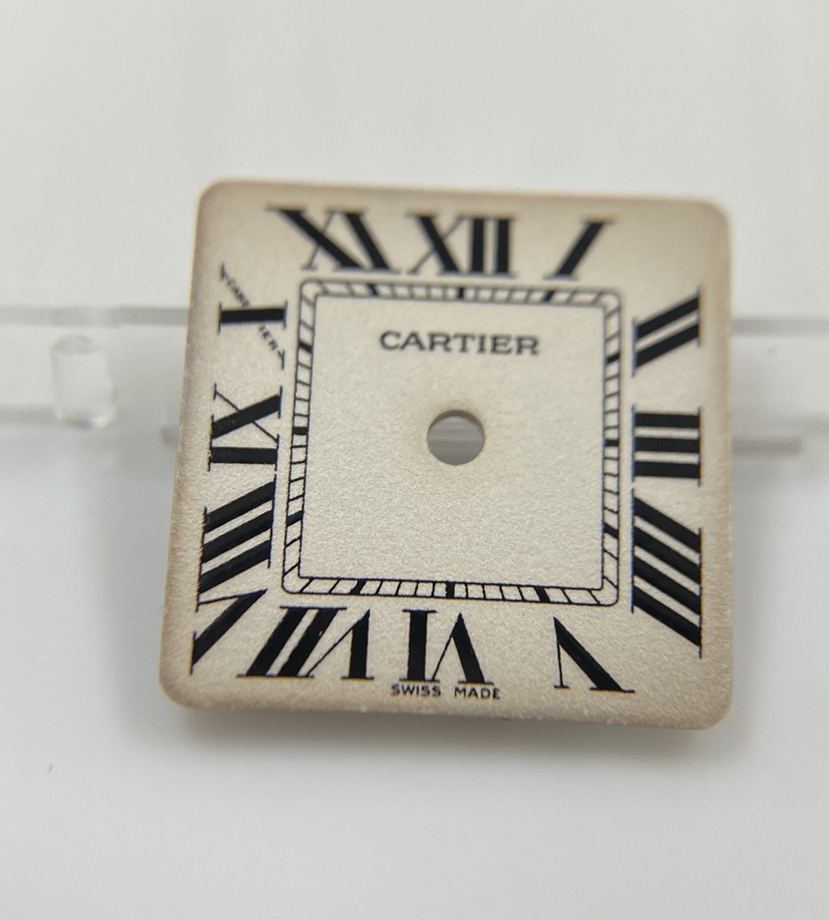 Original Cartier Santos Galbée Cal 157 Ivory Roman Numeral Dial