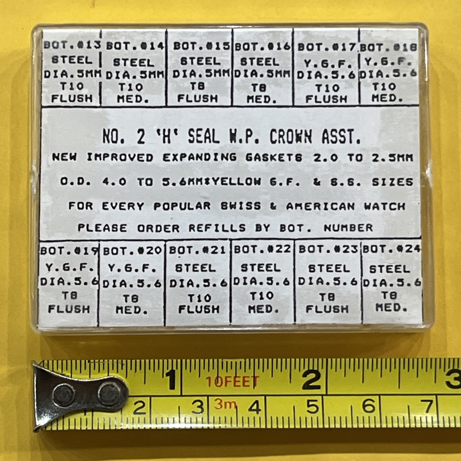 New Old Stock Dress Watch Crown Assortment Kit #2 Watchmaker Parts (623)