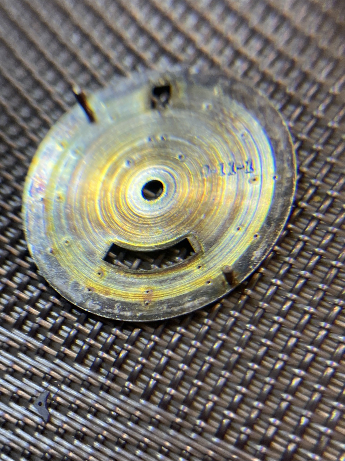 Vtg Bulova Accutron Watch Dial Date Windows Used 1960-1970