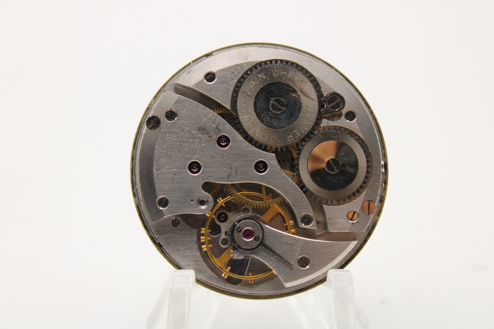 1940 WALTHAM PREMIER POCKET WATCH MOVEMENT 30614729 GRADE 221 12s 21j (JA2)