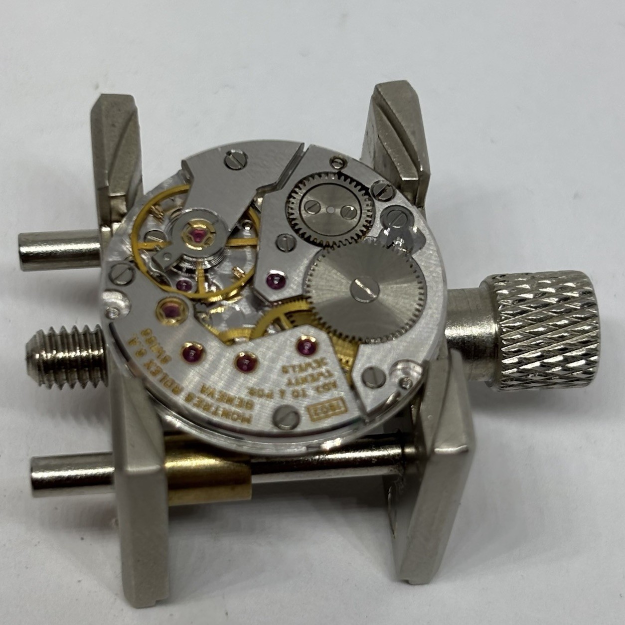 Authentic ROLEX CELLINI Cal. 1602 Movement Manual Wind Good Balance Not Running