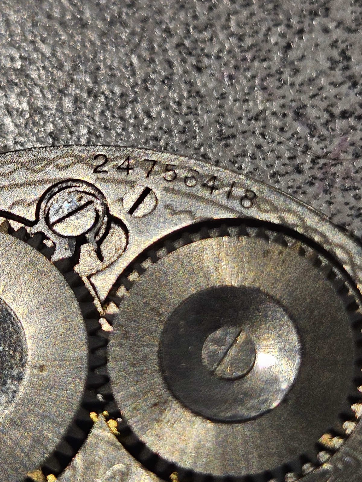 Waltham Grade 225 12s 17J Pocket Watch Movement + Dial c.1924 RUNS/Stops AS-IS